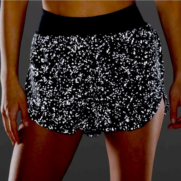 lululemon athletica Pants - Lululemon Unicorn Find Your Pace Short 3" Lined
Crinkle Dust Reflective Alpine 2